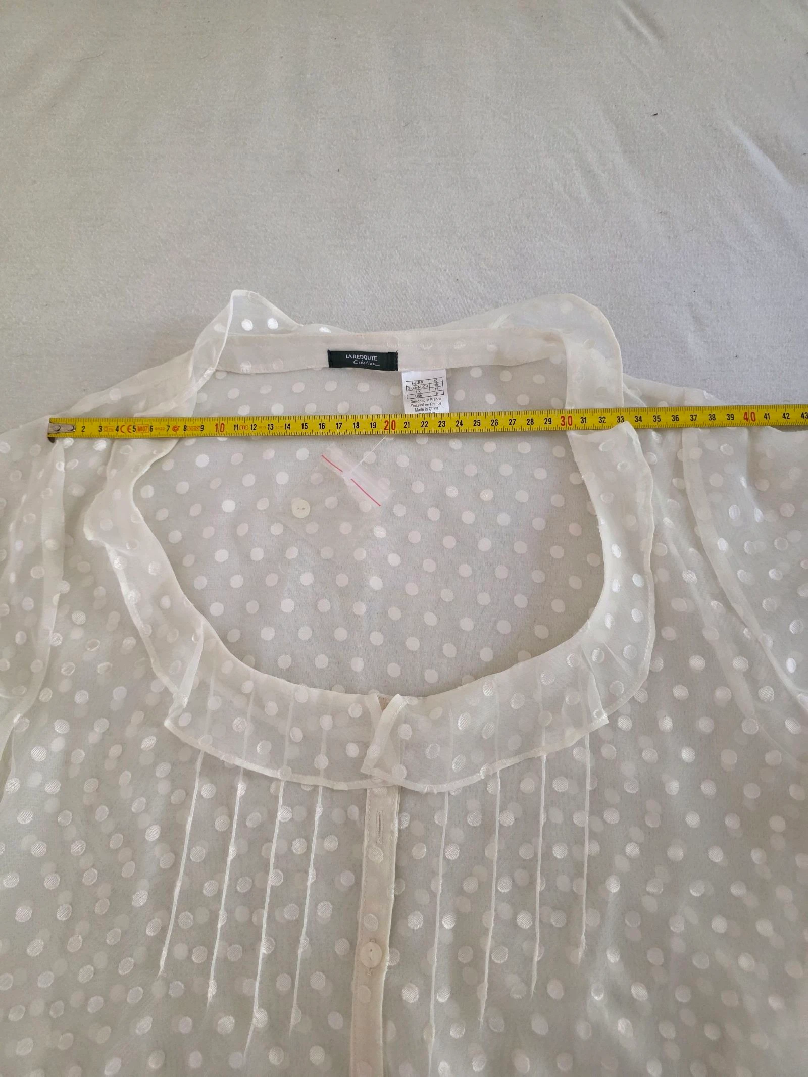 Blusa de bolinhas toda transparente 🍒vintage y2k anos 2000🍒novo tamanho 40 – photo 6